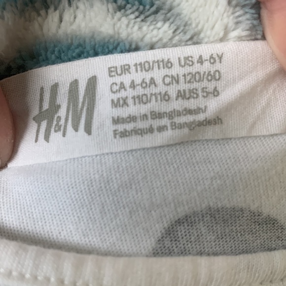 Girls H&M Dress, Black, White, Hearts, Size 4-6Y, Sundress - Picture 3 of 4